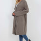 Italian Front Button Fastening Longline Cotton Cardigan