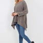 Italian Diagonal Pockets Cotton Tunic Top