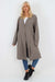 Italian Front Button Fastening Longline Cotton Cardigan