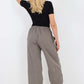 Italian Drawstring Hem Cotton Trousers With Side Pockets