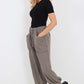 Italian Drawstring Cotton Harem Trousers With Side Pockets