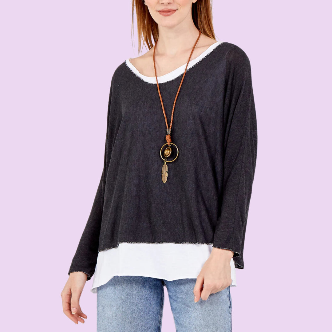 Necklace Double Layer Top