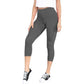 3/4 Cropped Capri Lace Trim Leggings