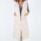 Italian Belted Hooded Long Gilet