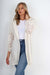 Italian Lace Sleeve Hooded Long Cardigan