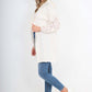 Italian Lace Sleeve Hooded Long Cardigan