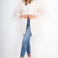 Italian Lace Sleeve Hooded Long Cardigan