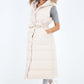 Italian Belted Hooded Long Gilet