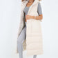 Italian Belted Hooded Long Gilet