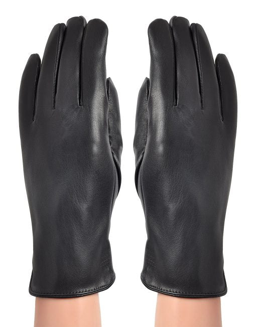 Plain Soft Faux Leather Glove