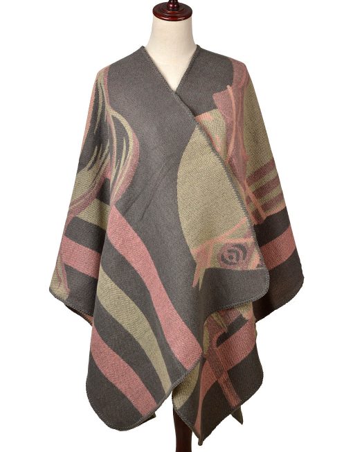 Horse Print open Poncho Wrap