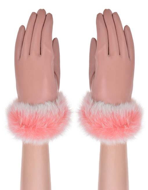 Fluffy Soft Fur Leather Gloves