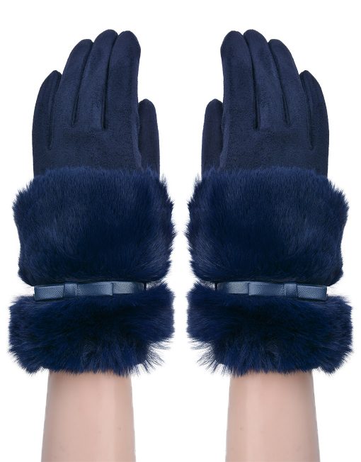 Plain Fur and Band Glove