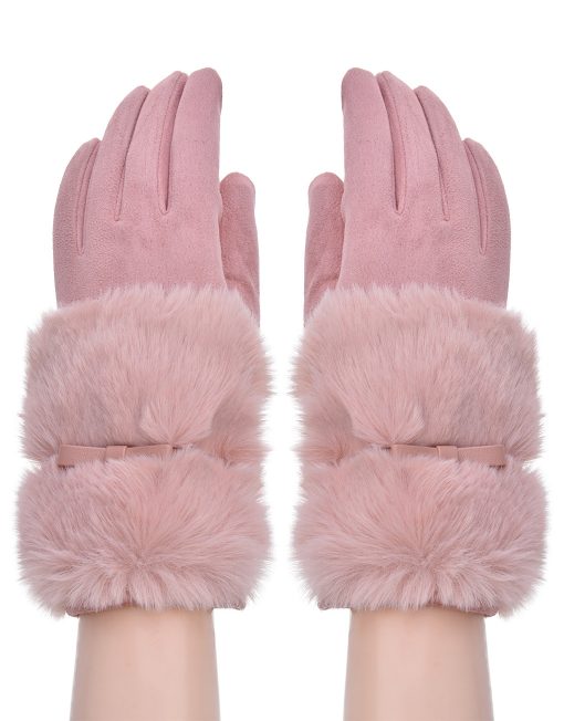 Plain Fur and Band Glove