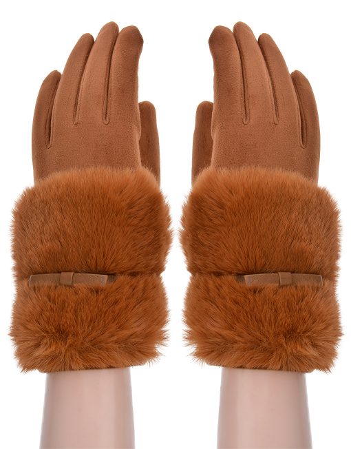 Plain Fur and Band Glove