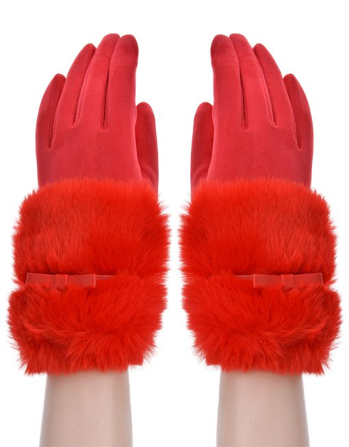 Plain Fur and Band Glove