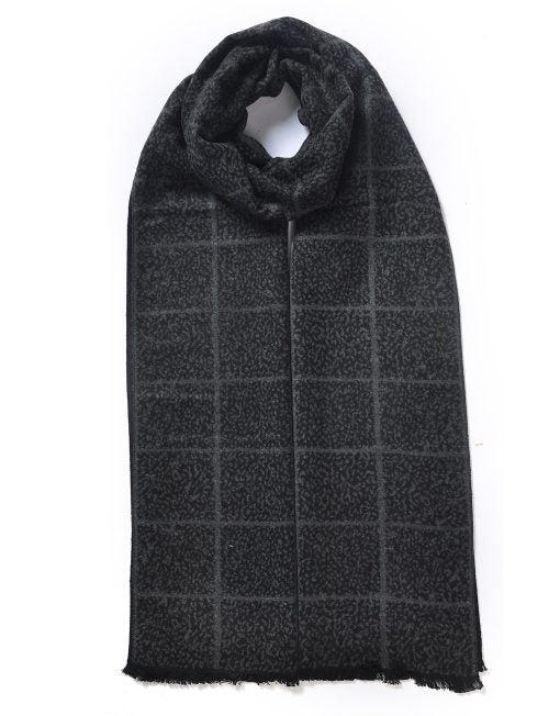 Hazy Dots Grid Pattern Men Scarf