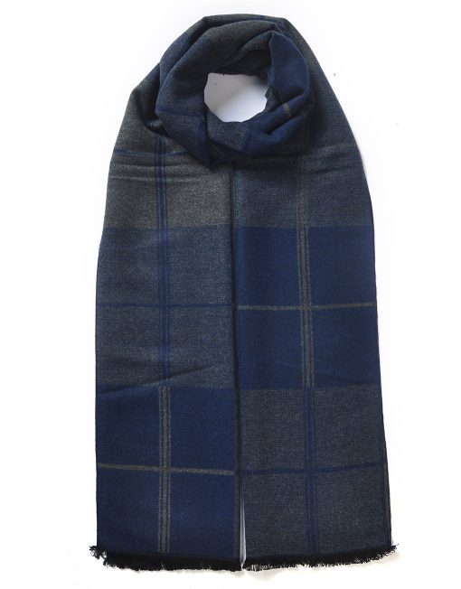 Aligned Check Pattern Men Scarf