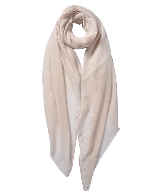 TR Glitter Line Plain Scarf