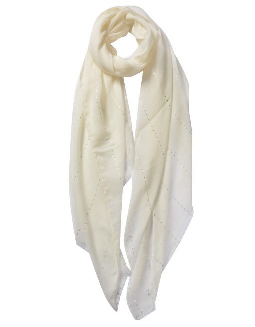 TR Glitter Line Plain Scarf