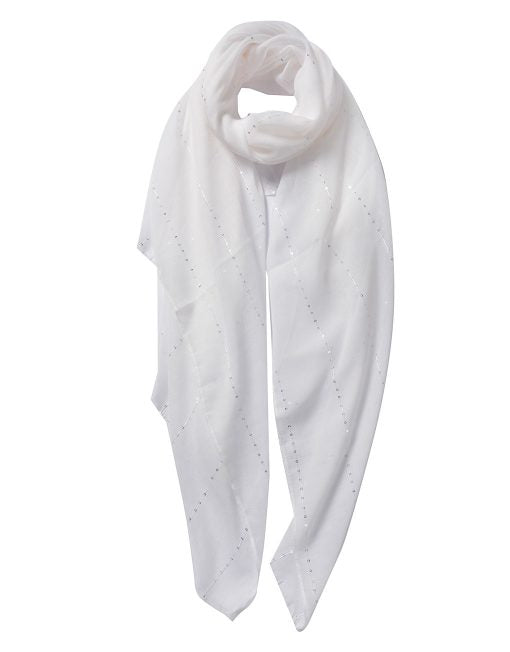 TR Glitter Line Plain Scarf