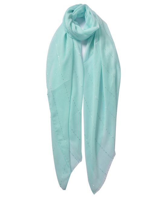 TR Glitter Line Plain Scarf