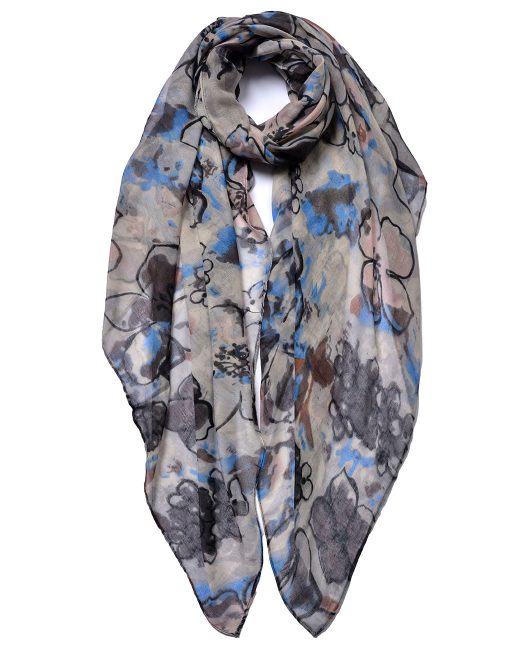 Kapok Flower Print Scarf