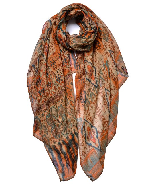 Ethnic Pattern Print Scarf