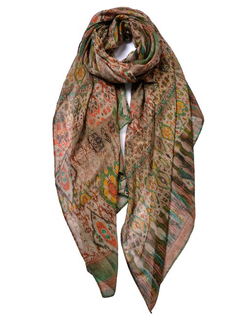 Ethnic Pattern Print Scarf