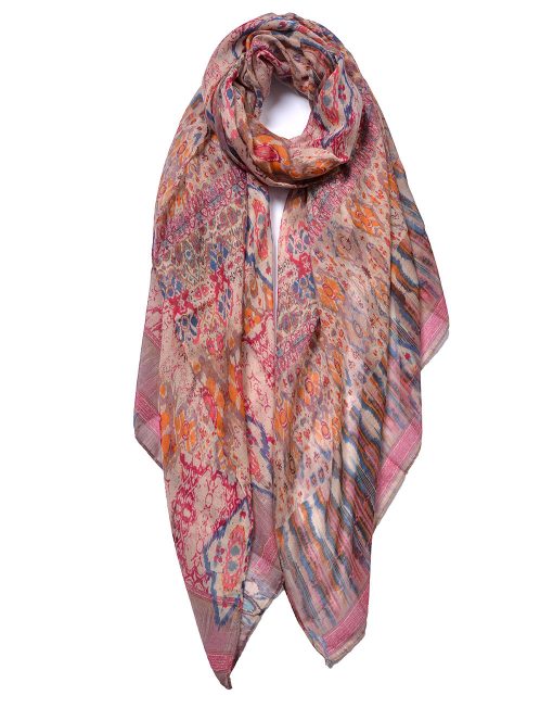 Ethnic Pattern Print Scarf