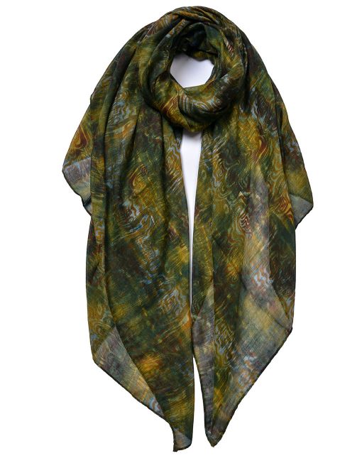 Dark Pattern Print Scarf