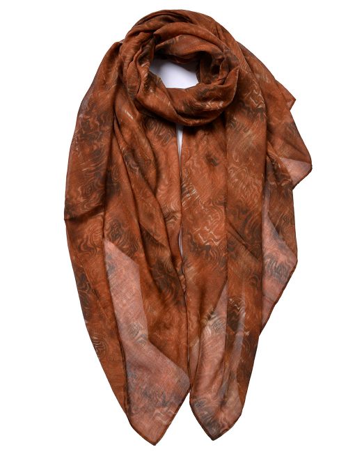 Dark Pattern Print Scarf