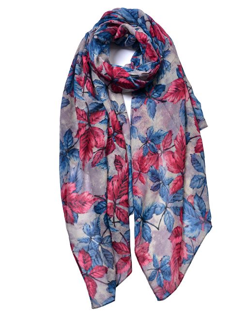 Maple Leaf Print Scarf