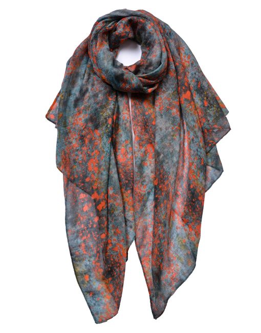 Coral Pattern Print Scarf