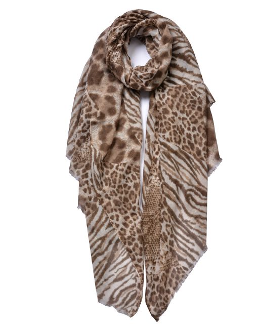 Leopard and Zebra Print Scarf