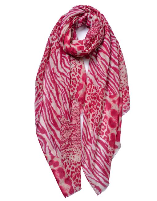 Leopard and Zebra Print Scarf