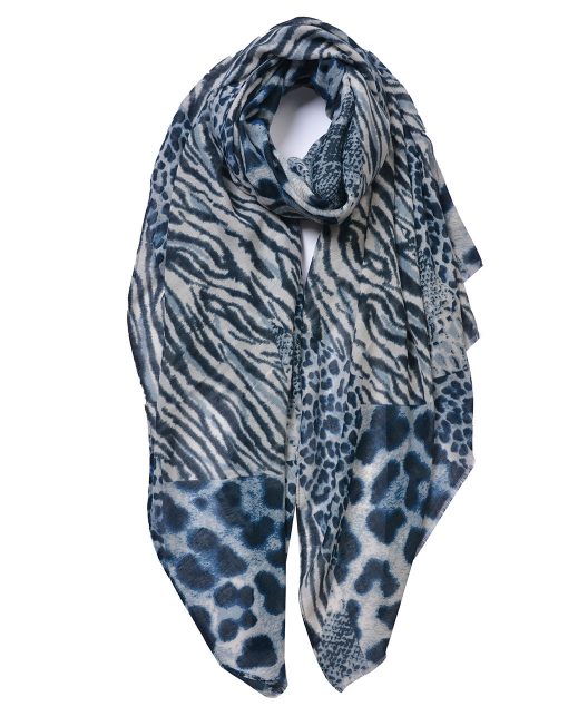 Leopard and Zebra Print Scarf