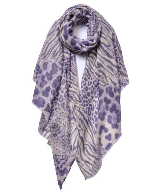 Leopard and Zebra Print Scarf