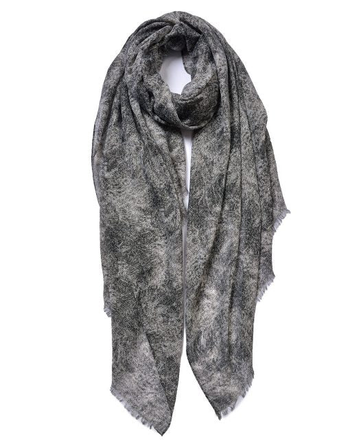 Dark Pattern Print Scarf