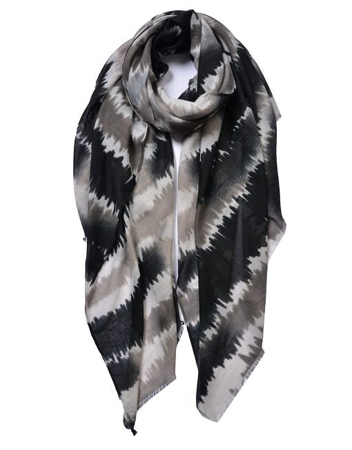 Colour Stripes Print Scarf