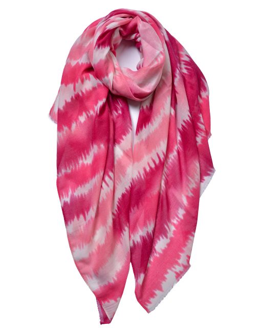 Colour Stripes Print Scarf