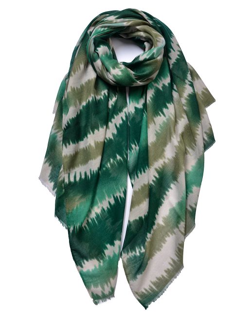 Colour Stripes Print Scarf