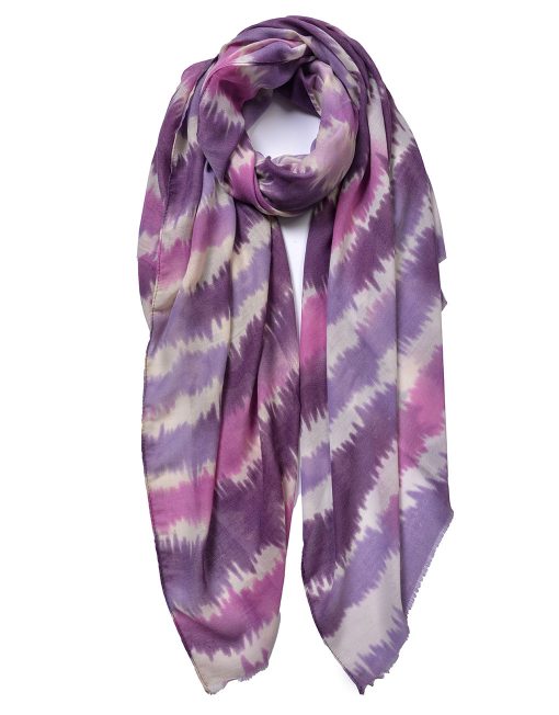 Colour Stripes Print Scarf