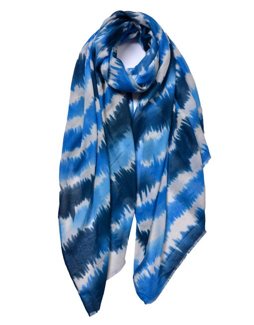 Colour Stripes Print Scarf