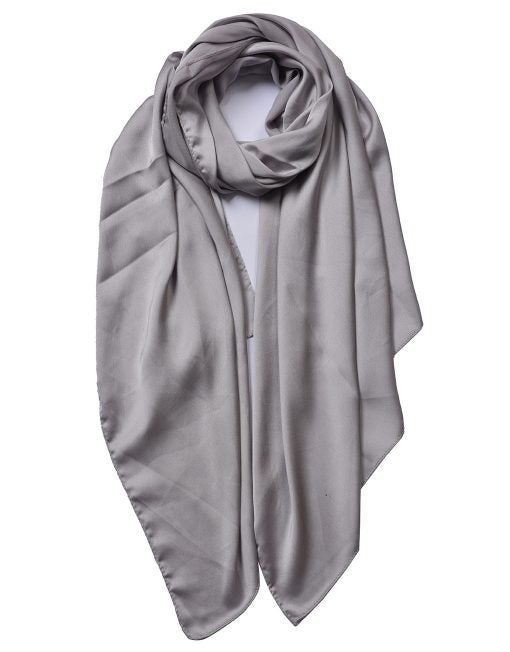 Plain Silky Fabric Scarf