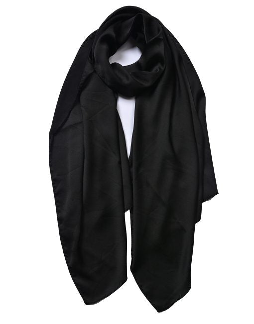 Plain Silky Fabric Scarf