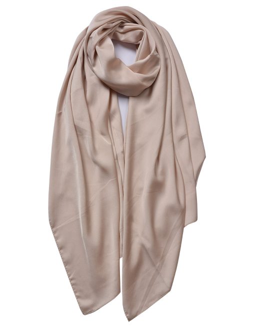 Plain Silky Fabric Scarf