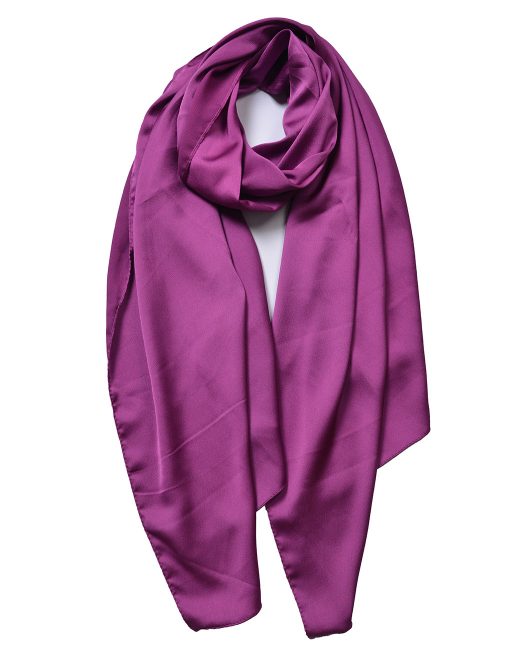 Plain Silky Fabric Scarf