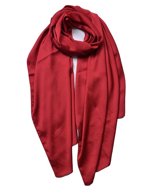 Plain Silky Fabric Scarf