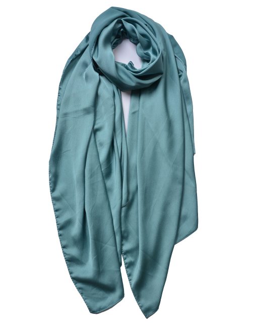 Plain Silky Fabric Scarf